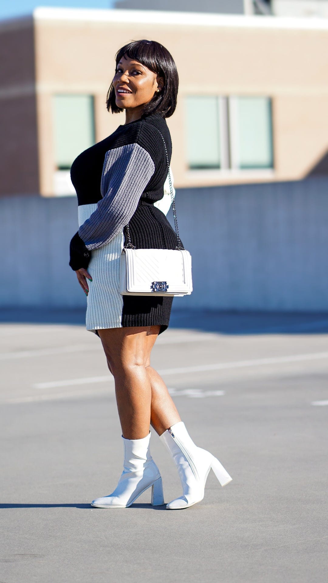 color-block-knit-sweater-dress